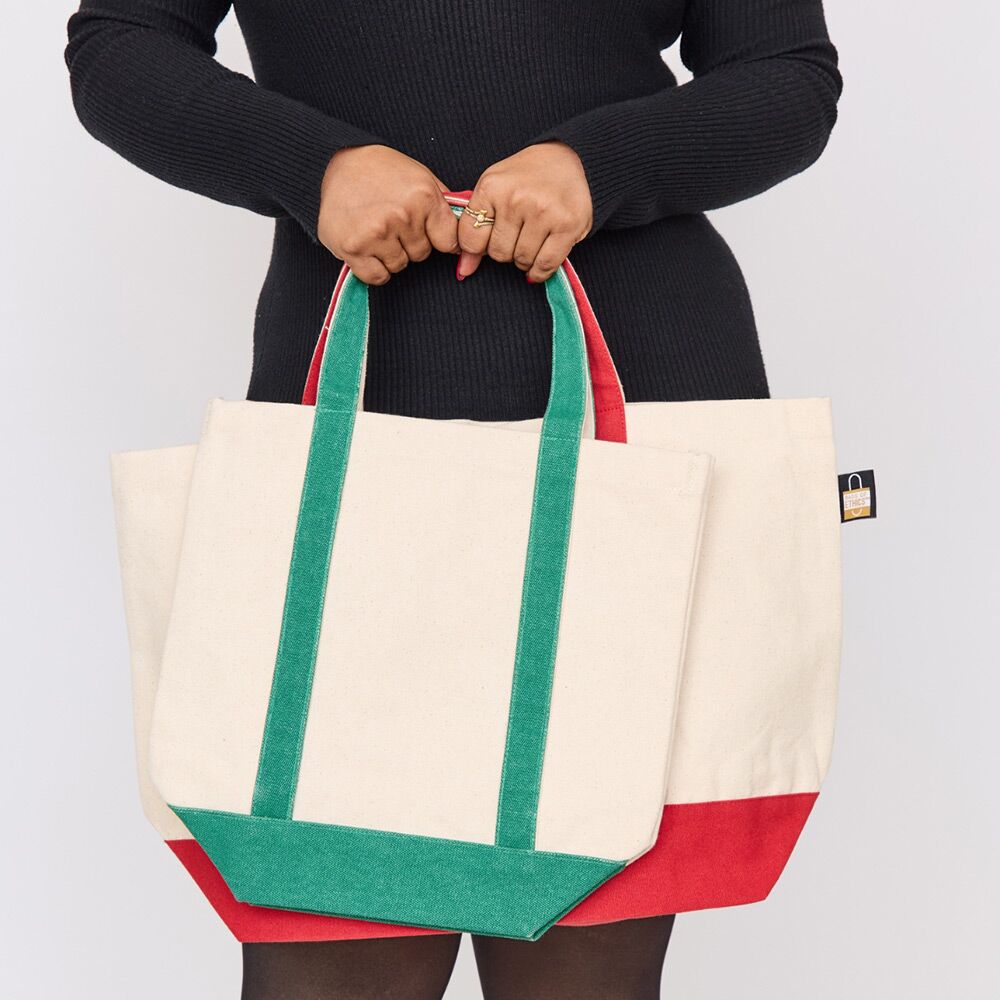 Canvas Tote bag with coloured handle | Supreme Creations