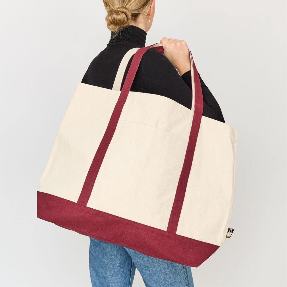 Durable-Canvas-Tote-Bag-With-Colored-Handles Durable-Canvas-Tote-Bag-With-Colored-Handles