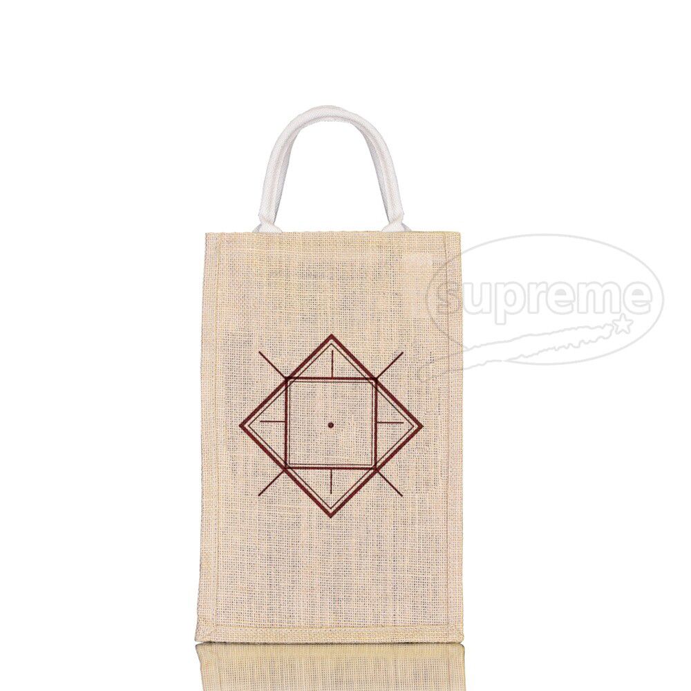 geometric-printed-wine-bottle-holder printed wine bottle jute bags