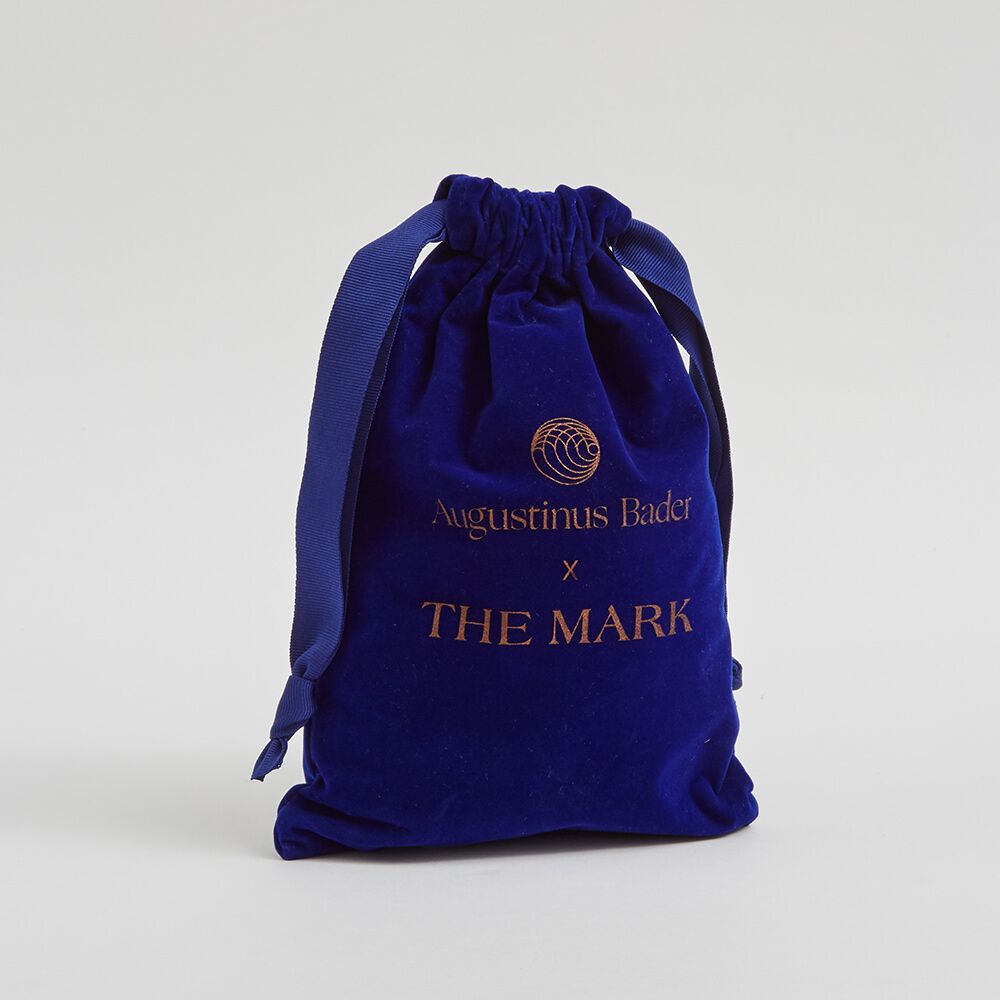luxury-velvet-bag-with-copper-metallic-print-and-gross-grain-ribbon luxury drawstring bag in metallic print and gross grain ribbon - Ethical Manufacturer